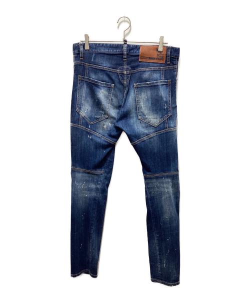 DSQUARED2（ディースクエアード）DSQUARED2 (ディースクエアード) Tidy Biker Jean インディゴ サイズ:46の古着・服飾アイテム