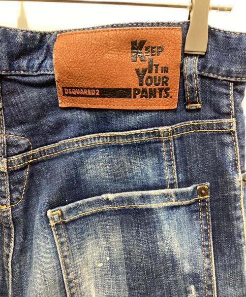 DSQUARED2（ディースクエアード）DSQUARED2 (ディースクエアード) Tidy Biker Jean インディゴ サイズ:46の古着・服飾アイテム