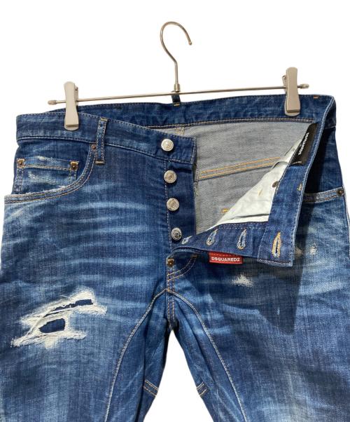 DSQUARED2（ディースクエアード）DSQUARED2 (ディースクエアード) Tidy Biker Jean インディゴ サイズ:46の古着・服飾アイテム