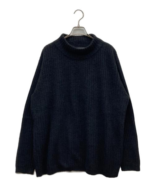 The Elder Statesman（エルダーステイツマン）The Elder Statesman (エルダーステイツマン) HEAVY RIB MOCK NECK KNIT ブラック サイズ:Ｍの古着・服飾アイテム