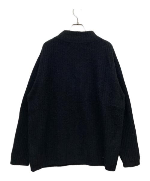 The Elder Statesman（エルダーステイツマン）The Elder Statesman (エルダーステイツマン) HEAVY RIB MOCK NECK KNIT ブラック サイズ:Ｍの古着・服飾アイテム