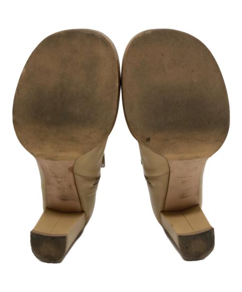 CLANE（クラネ）CLANE (クラネ) EDGE ROUND SHORT BOOTS/エッジ ラウンド ショート ブーツ ベージュ サイズ:37の古着・服飾アイテム