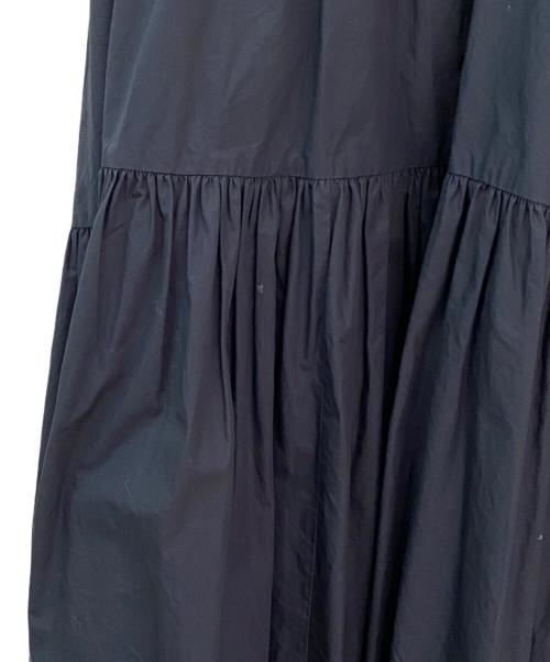 patou（パトゥ）patou (パトゥ) オーガニックコットン マキシ ティアードスカート ネイビー サイズ:36の古着・服飾アイテム