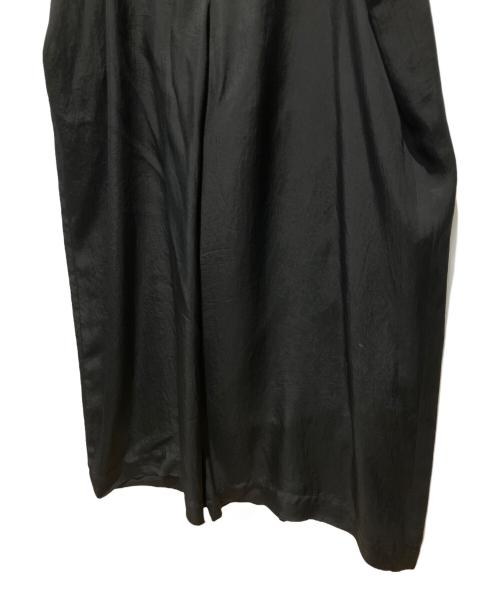 SACRA（サクラ）SACRA (サクラ) ACETATE BRIGHT TWILL SALOPETTE ブラック サイズ:38の古着・服飾アイテム