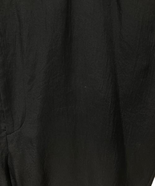 SACRA（サクラ）SACRA (サクラ) ACETATE BRIGHT TWILL SALOPETTE ブラック サイズ:38の古着・服飾アイテム