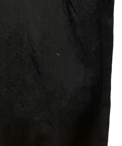 SACRA（サクラ）SACRA (サクラ) ACETATE BRIGHT TWILL SALOPETTE ブラック サイズ:38の古着・服飾アイテム