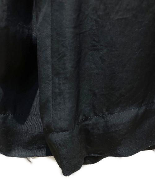 SACRA（サクラ）SACRA (サクラ) ACETATE BRIGHT TWILL SALOPETTE ブラック サイズ:38の古着・服飾アイテム