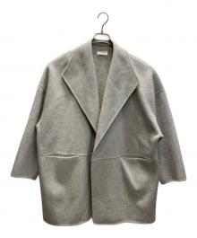 DES PRES（デ プレ）の古着「ダブルフェイスメルトンビーバー ショートコート」｜グレー
