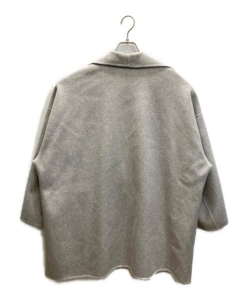 DES PRES（デ プレ）DES PRES (デ プレ) ダブルフェイスメルトンビーバー ショートコート グレー サイズ:36の古着・服飾アイテム