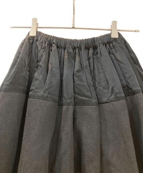 WMV VISVIM（ダブリューエムブイ ヴィズヴィム）WMV VISVIM (ダブリューエムブイ ヴィズヴィム) ウールリネンフレアスカート ブラック サイズ:1の古着・服飾アイテム