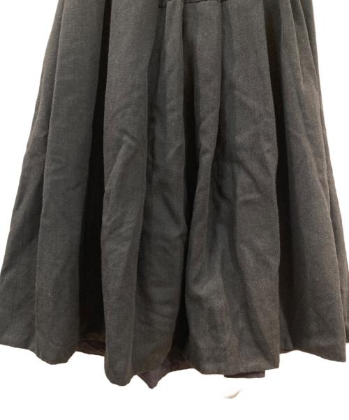 WMV VISVIM（ダブリューエムブイ ヴィズヴィム）WMV VISVIM (ダブリューエムブイ ヴィズヴィム) ウールリネンフレアスカート ブラック サイズ:1の古着・服飾アイテム