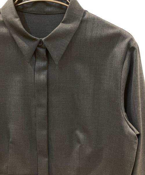 icB（アイシービー）icB (アイシービー) TWブロード シャツ グレー サイズ:4の古着・服飾アイテム
