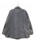INDIVI (インディヴィ) ストライプ柄ビックシャツ グレー サイズ:38：4000円