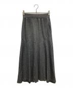 Mame Kurogouchiマメクロゴウチ）の古着「Flared Jersey Skirt」｜ブラック