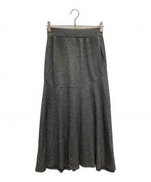 Mame Kurogouchi（マメクロゴウチ）の古着「Flared Jersey Skirt」｜ブラック
