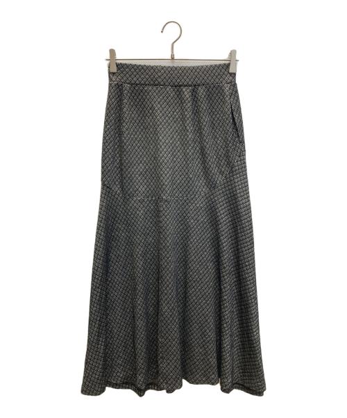 Mame Kurogouchi（マメクロゴウチ）mame kurogouchi (マメクロゴウチ) Flared Jersey Skirt ブラック サイズ:2の古着・服飾アイテム