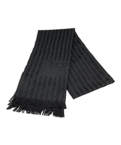 LOEWE（ロエベ）LOEWE (ロエベ) ウールストール グレーの古着・服飾アイテム