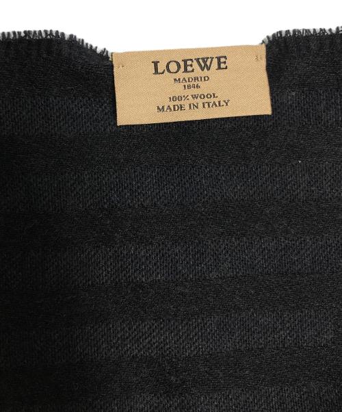 LOEWE（ロエベ）LOEWE (ロエベ) ウールストール グレーの古着・服飾アイテム