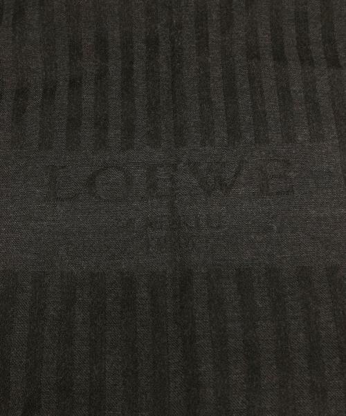LOEWE（ロエベ）LOEWE (ロエベ) ウールストール グレーの古着・服飾アイテム