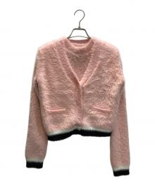 Adonisis（アドニシス）の古着「シャギーニットアンサンブル」｜ピンク