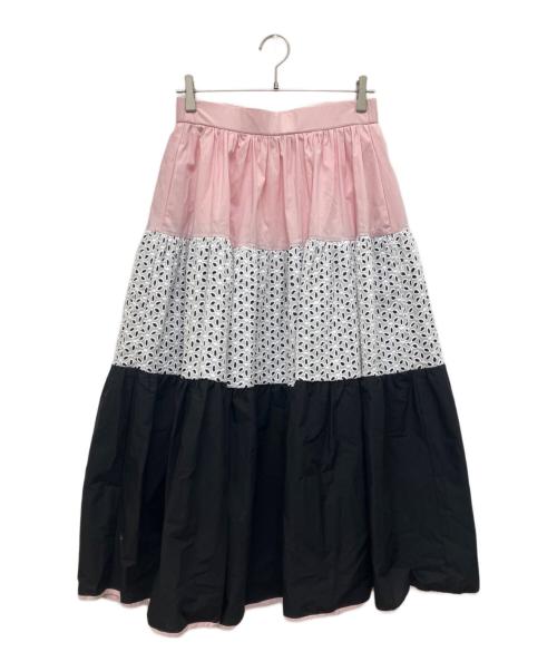 DOUBLE STANDARD CLOTHING（ダブルスタンダードクロージング）DOUBLE STANDARD CLOTHING (ダブルスタンダードクロージング) ドッキングティアードスカート ピンク サイズ:36の古着・服飾アイテム