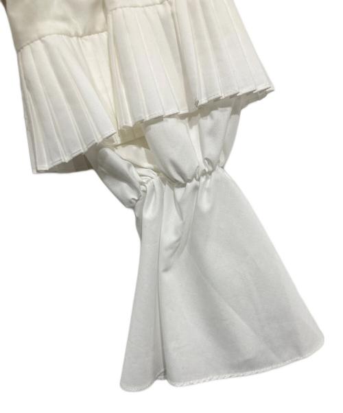 Adonisis（アドニシス）Adonisis (アドニシス) アシンメトリーフリルブラウス アイボリー サイズ:Freeの古着・服飾アイテム