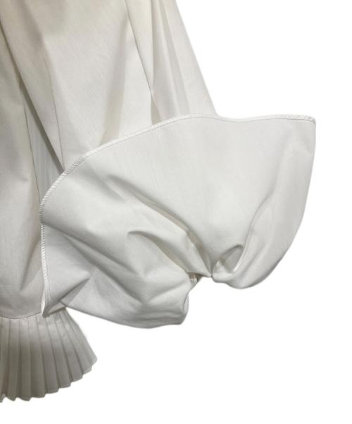 Adonisis（アドニシス）Adonisis (アドニシス) アシンメトリーフリルブラウス アイボリー サイズ:Freeの古着・服飾アイテム