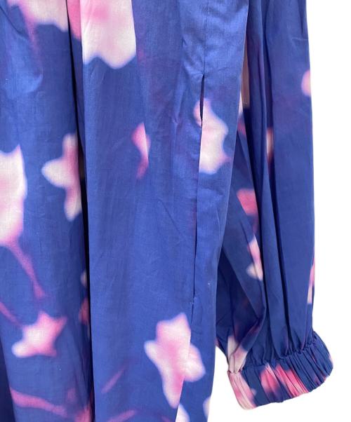 DRIES VAN NOTEN（ドリスヴァンノッテン）DRIES VAN NOTEN (ドリスヴァンノッテン) Christian Lacroix モザイクフラワー ワンピース ブルー サイズ:XSの古着・服飾アイテム