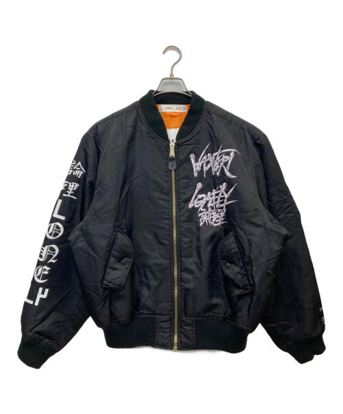 LONELY/論理（ロンリー）LONELY/論理 (ロンリー) VAZVERT (バズバート) BOMBER JACKET ブラック サイズ:XLの古着・服飾アイテム