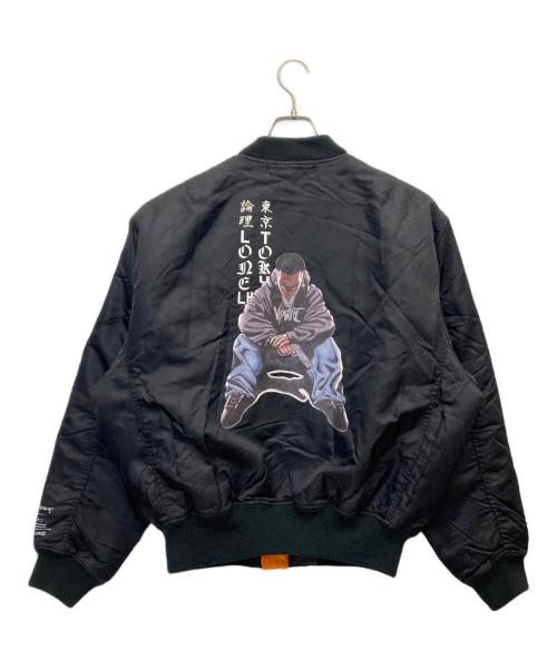 LONELY/論理（ロンリー）LONELY/論理 (ロンリー) VAZVERT (バズバート) BOMBER JACKET ブラック サイズ:XLの古着・服飾アイテム