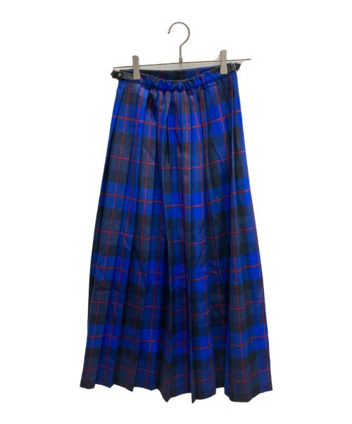 O'NEIL OF DUBLIN（オニールオブダブリン）O'NEIL OF DUBLIN (オニールオブダブリン) ラップスカート ブルー サイズ:32の古着・服飾アイテム
