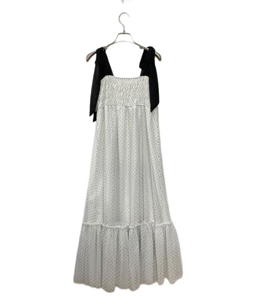 SNIDEL HOME（スナイデルホーム）SNIDEL HOME (スナイデルホーム) チュールワンピース ホワイト サイズ:Fの古着・服飾アイテム
