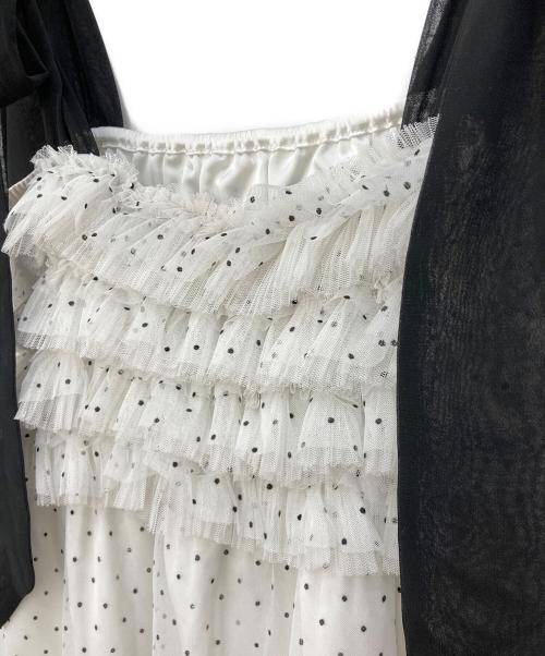 SNIDEL HOME（スナイデルホーム）SNIDEL HOME (スナイデルホーム) チュールワンピース ホワイト サイズ:Fの古着・服飾アイテム
