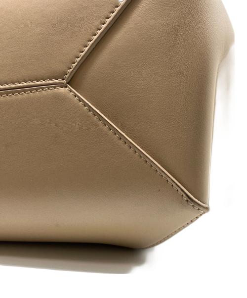 LOEWE（ロエベ）LOEWE (ロエベ) パズルフォルドトートミディアム ブラウン×ホワイトの古着・服飾アイテム