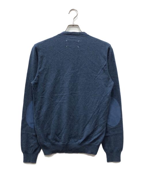 Maison Margiela（メゾンマルジェラ）Maison Margiela (メゾンマルジェラ) エルボーパッチニット ネイビー サイズ:Mの古着・服飾アイテム