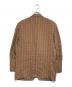 Christian Dior (クリスチャン ディオール) 3Bチェックテーラードジャケット ブラウン×レッド サイズ:M：14000円