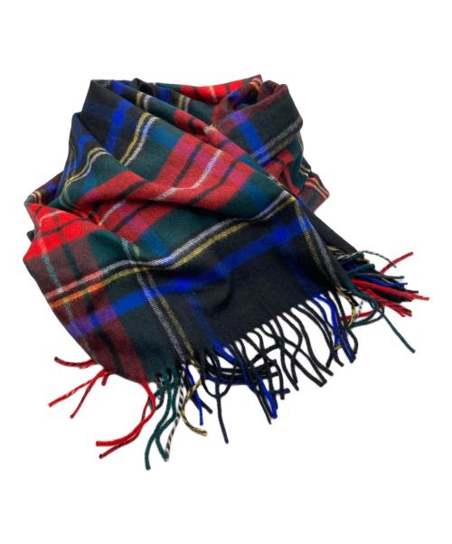 JOHNSTONS OF ELGIN（ジョンストンズオブエルガン）JOHNSTONS OF ELGIN (ジョンストンズオブエルガン) 大判カシミヤストール マルチカラーの古着・服飾アイテム