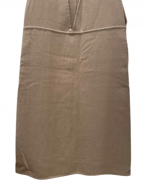 DRAWER（ドゥロワー）Drawer (ドゥロワー) ウールケヌキノースリーブワンピース ベージュ サイズ:36の古着・服飾アイテム