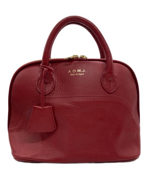 A.D.M.J.（エーディーエムジェイ）A.D.M.J. (エーディーエムジェイ) ハンドバッグ レッドの古着・服飾アイテム