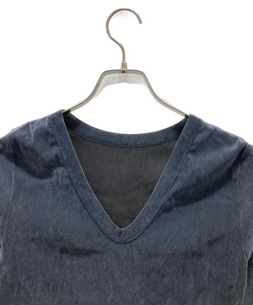 Whim Gazette（ウィムガゼット）Whim Gazette (ウィムガゼット) フロッキーバックシャンカットソー ブルー サイズ:Fの古着・服飾アイテム