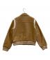 MARITHE+FRANCOIS GIRBAUD (マリテフランソワジルボー) CHAIN LOGO VARSITY JACKET ベージュ サイズ:S 未使用品：12000円