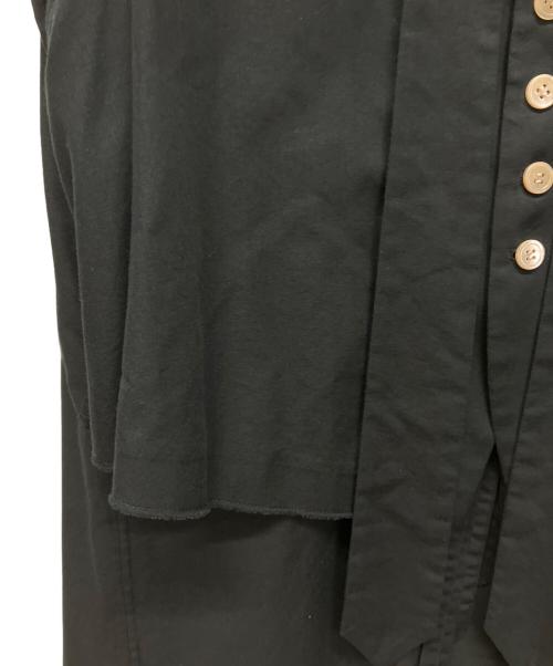 BED J.W. FORD（ベッドフォード）BED J.W. FORD (ベッドフォード) Ensemble tie shirt ブラックの古着・服飾アイテム