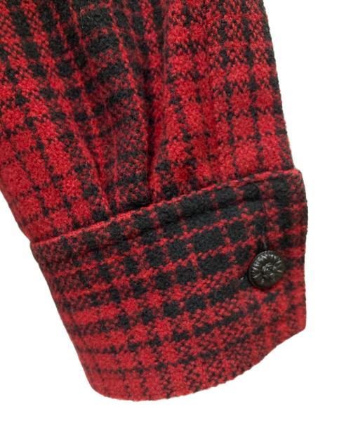 OFFWHITE（オフホワイト）OFFWHITE (オフホワイト) チェックシャツ レッド×ブラック サイズ:Sの古着・服飾アイテム