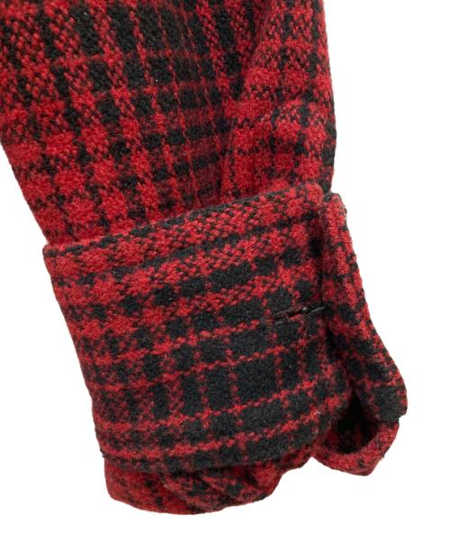 OFFWHITE（オフホワイト）OFFWHITE (オフホワイト) チェックシャツ レッド×ブラック サイズ:Sの古着・服飾アイテム