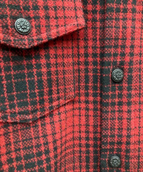 OFFWHITE（オフホワイト）OFFWHITE (オフホワイト) チェックシャツ レッド×ブラック サイズ:Sの古着・服飾アイテム