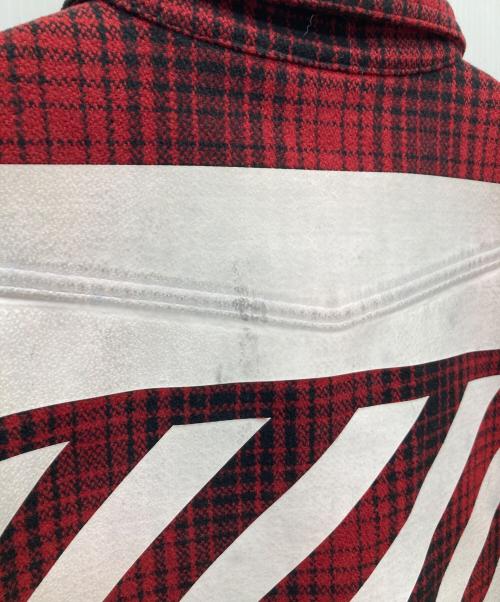 OFFWHITE（オフホワイト）OFFWHITE (オフホワイト) チェックシャツ レッド×ブラック サイズ:Sの古着・服飾アイテム