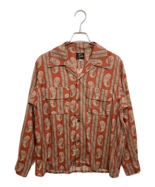 Needles（ニードルズ）Needles (ニードルズ) Classic Shirt Paisley オレンジ×グリーン サイズ:Sの古着・服飾アイテム