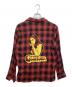 Hysteric Glamour (ヒステリックグラマー) SMOKING GIRL オープンカラーシャツ レッド×ブラック サイズ:S：10000円