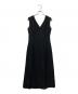 Her lip to（ハーリップトゥ）の古着「Lace Trimmed Jacquard Dress」｜ブラック