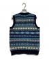 JAMIESONS (ジャミーソンズ) 総柄ニットベスト ブルー サイズ:S：7000円